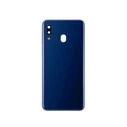TAPA TRASERA PARA SAMSUNG A205 (AZUL) (C/LENS)