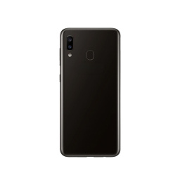 TAPA TRASERA PARA SAMSUNG A205 (NEGRO) (C/LENS)