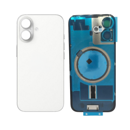 TAPA TRASERA IPHONE 16 (BLANCO) (CLENS)